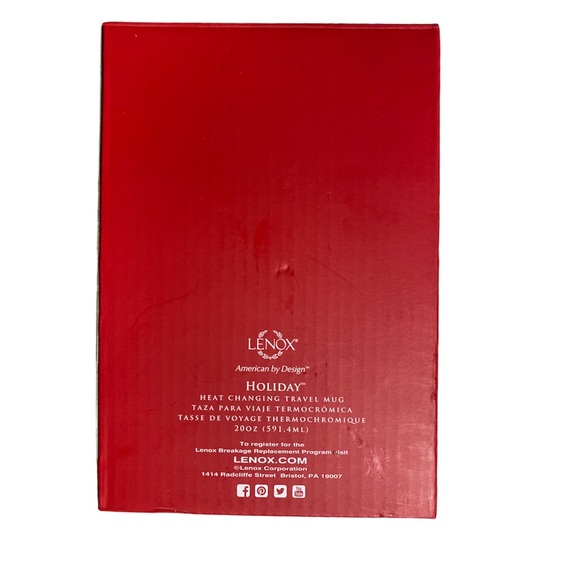 2/$40 💥🆕 Macy's Lenox Heat Changing Christmas Ceramic 20oz Travel Mug | 237 - Picture 7 of 11